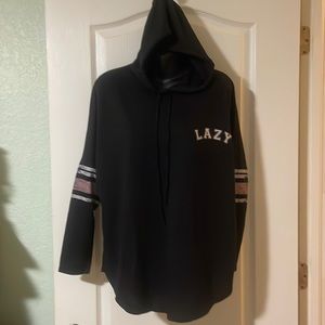 Long sleeve shirt with hoodie
